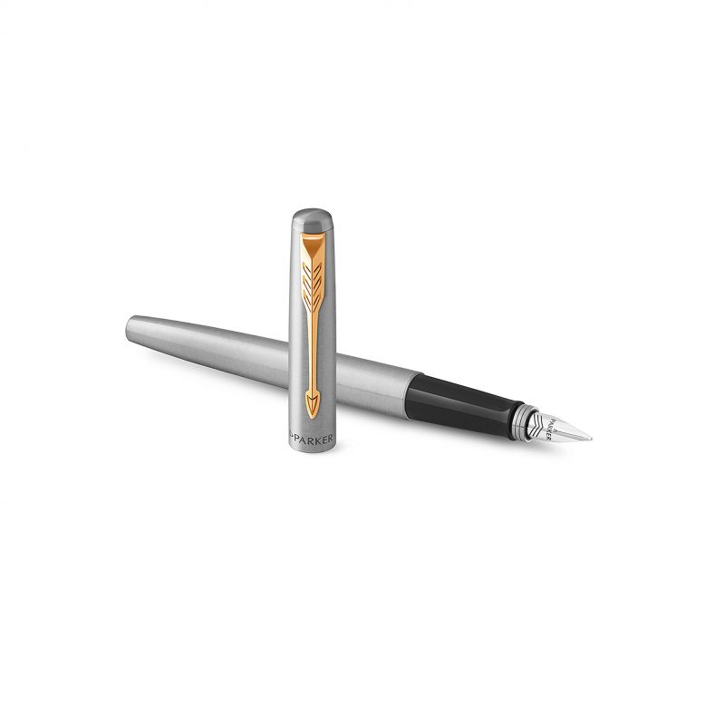 خودنویس ژوتر پارکر استیل گیره طلایی