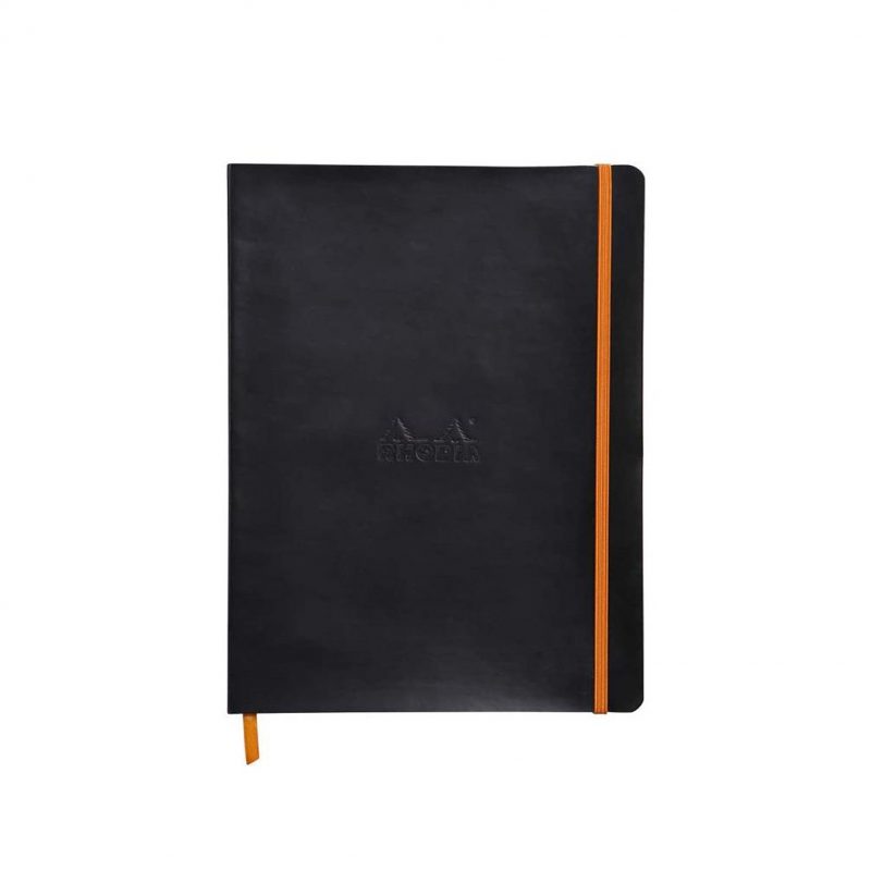 دفتر رودیا سایز A4 با جلد نرم مشکی