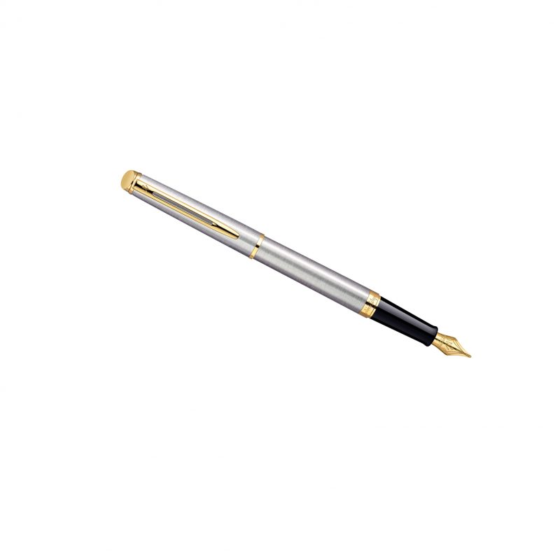 خودنویس واترمن همیسفر استیل گیره طلایی