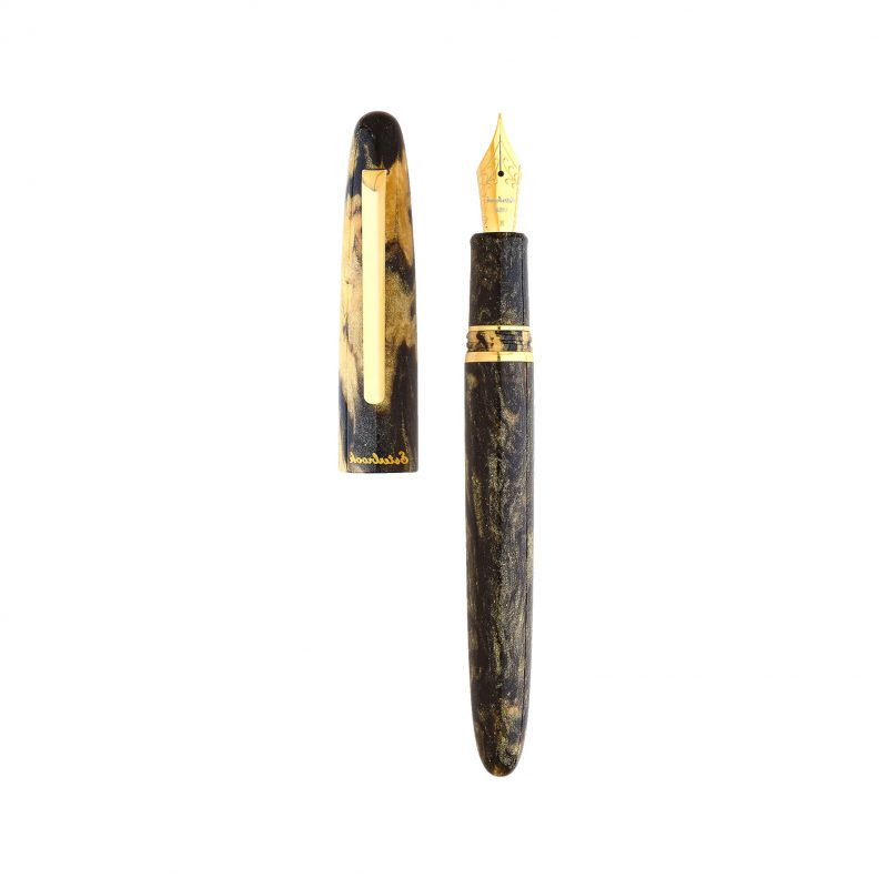 خودنویس استربروک Estie Gold Rushprospector Black گیره طلایی
