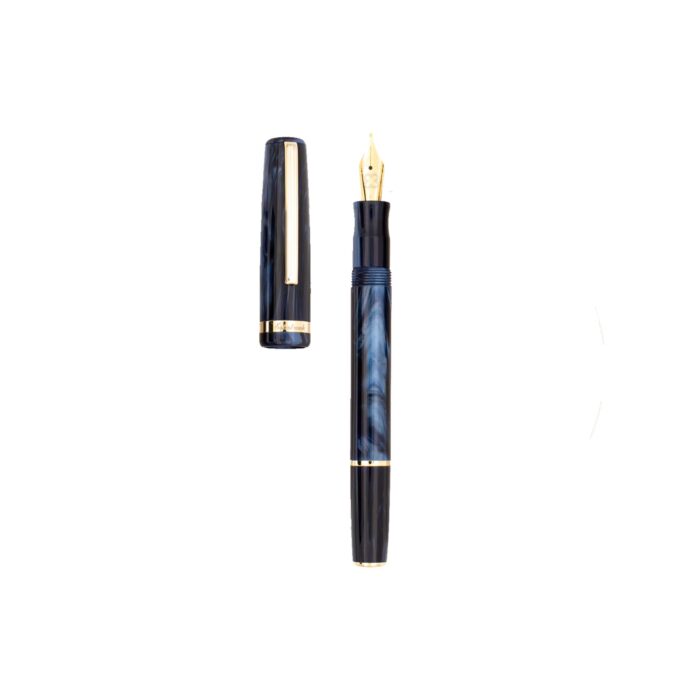 خودنویس استربروک JR Pocket Pen Capri Blue گیره طلایی