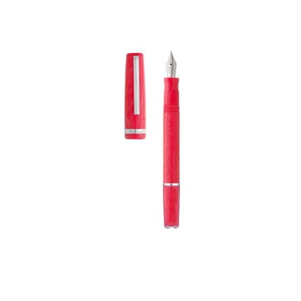 خودنویس استربروک JR Pocket Pen Carmine Red گیره نقره ای