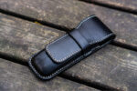 جا قلم چرمی 2 تایی گلن لدر Leather Flap Pen Case Black