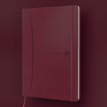 دفتر A5 آکسفورد زرشکیOxford Signature Burgandy A5