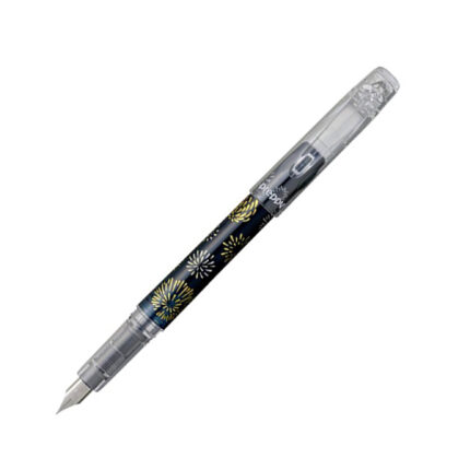 خودنویس پلاتینوم مدل پرپی Modern Maki-e رنگ آبی گرافیتی طرح Hanabi