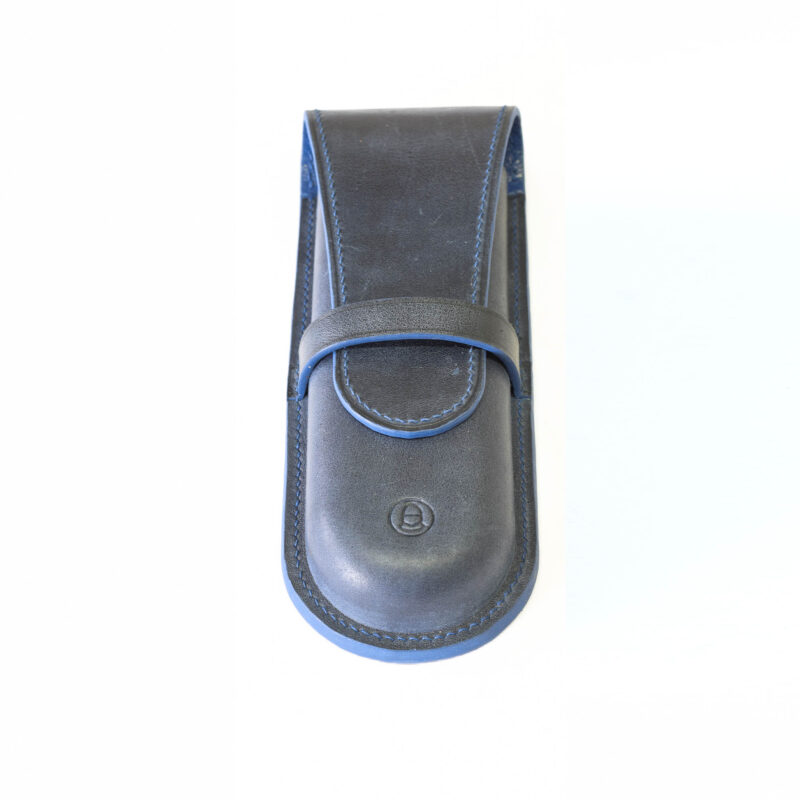 جا قلم چرمی شوالیه DLX رنگ سرمه ای