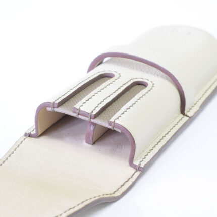 جا قلم چرمی شوالیه DLX رنگ سقید