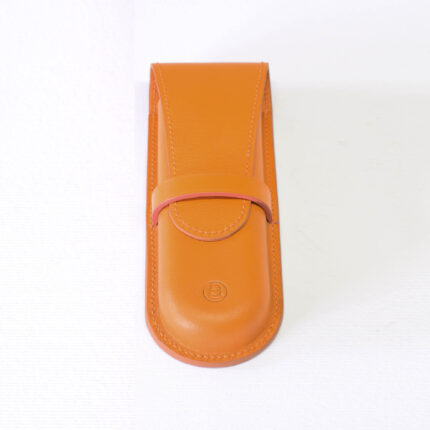 جا قلم چرمی شوالیه DLX رنگ نارنجی